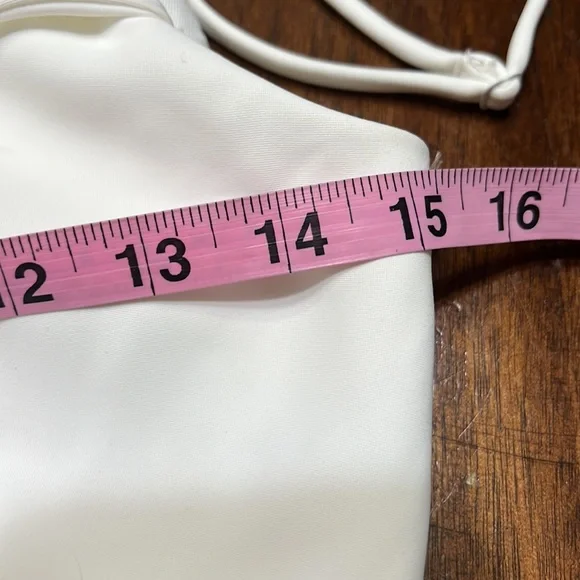 Lulu's White One Shoulder Side Pleated Side Slit Dress Sz S NWT - Picture 8 of 12